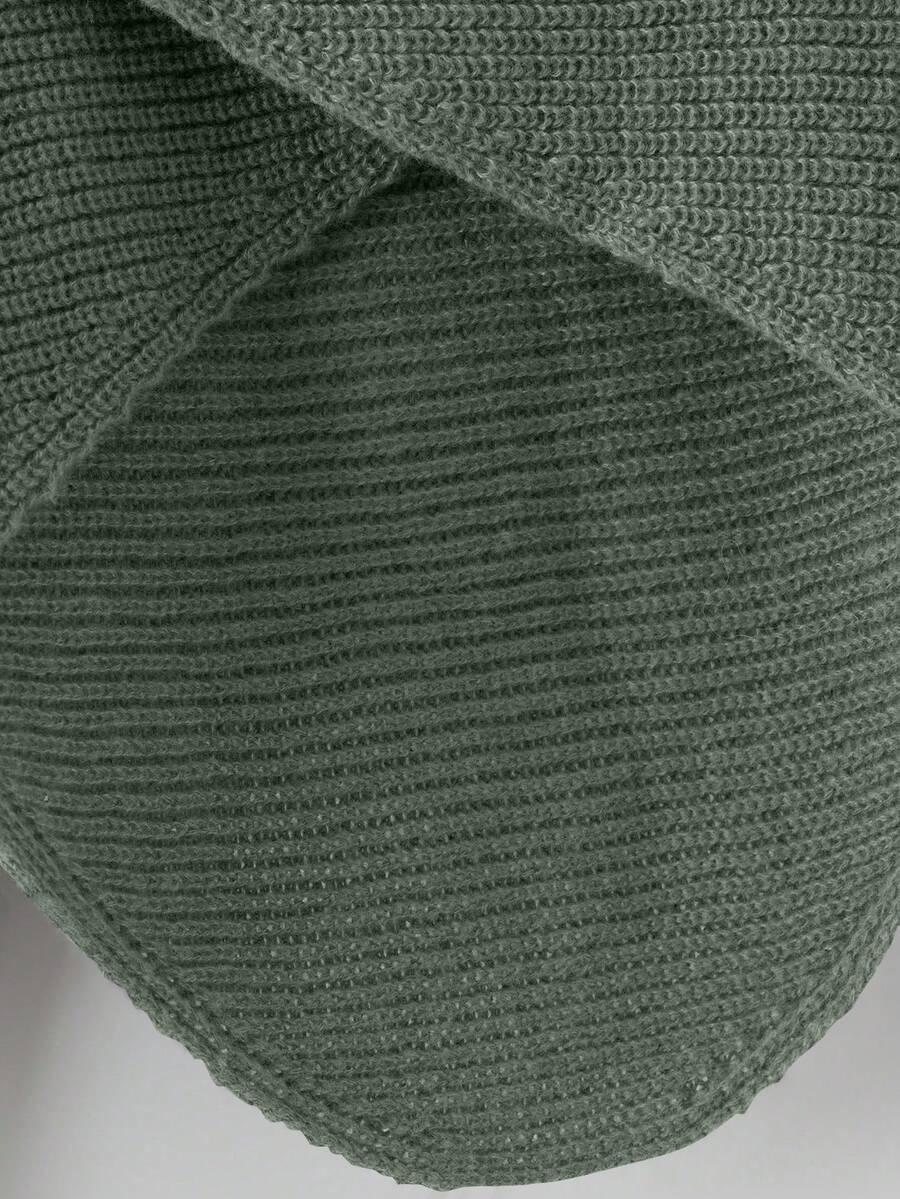 SWETER SPODNIE KOMPLET DZIANINOWY