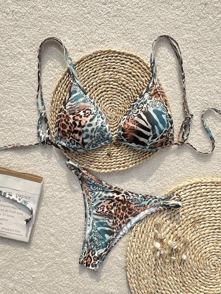 dół od bikini print