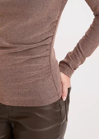 BLUZKA DAMSKA PLUS SIZE Z DŁUGIM RĘKAWEM ZE STÓJKĄ