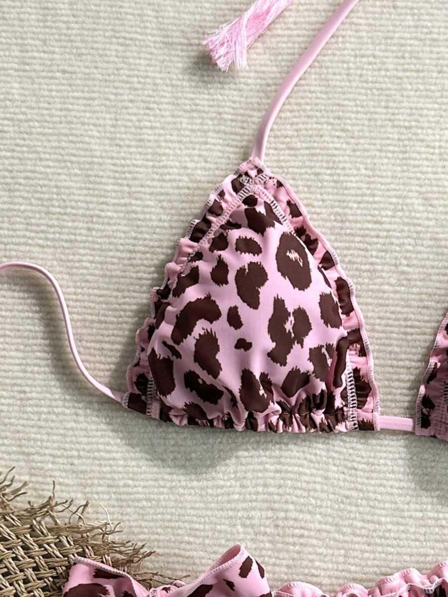 DWUCZĘŚCIOWY STRÓJ KĄPIELOWY ANIMAL PRINT