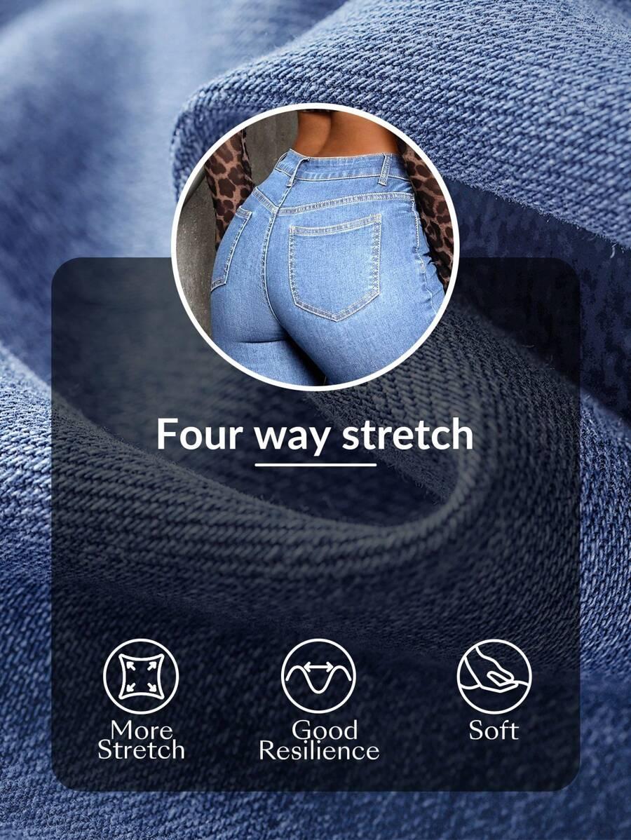 niebieskie spodnie jeans