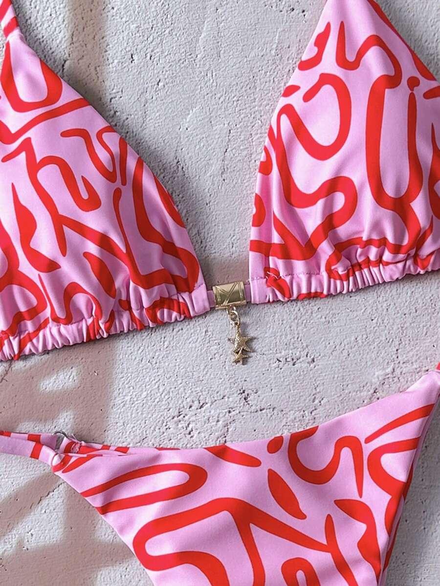 RÓŻOWA GÓRA OD BIKINI WZÓR
