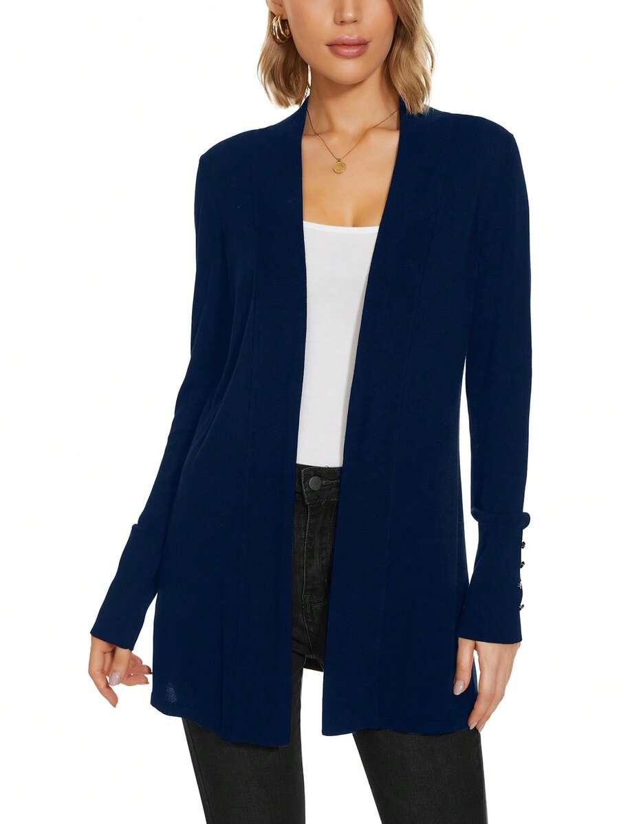 granatowy dzianinowy sweter 