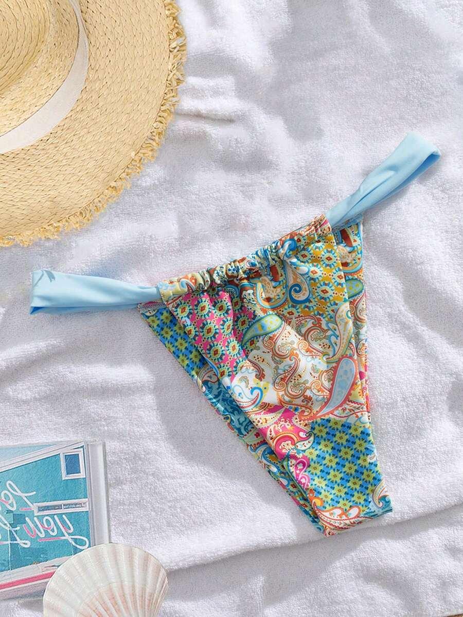 dół od bikini print