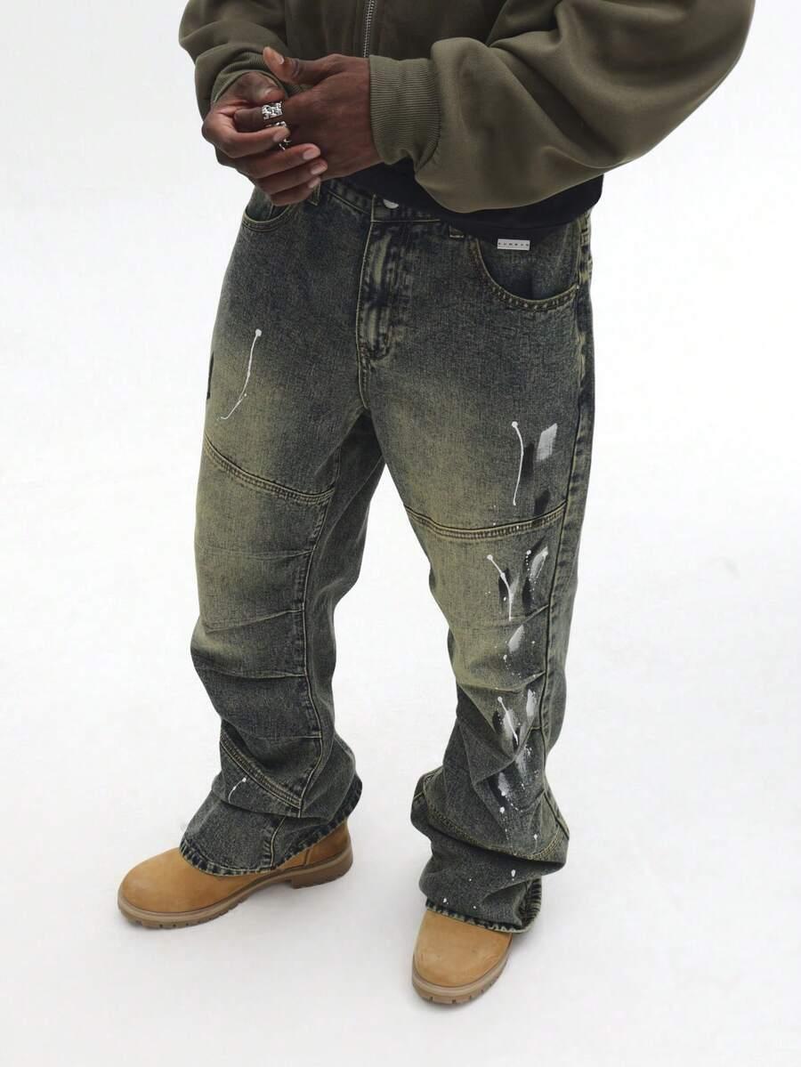 SPODNIE JEANS SZEROKA NOGAWKA