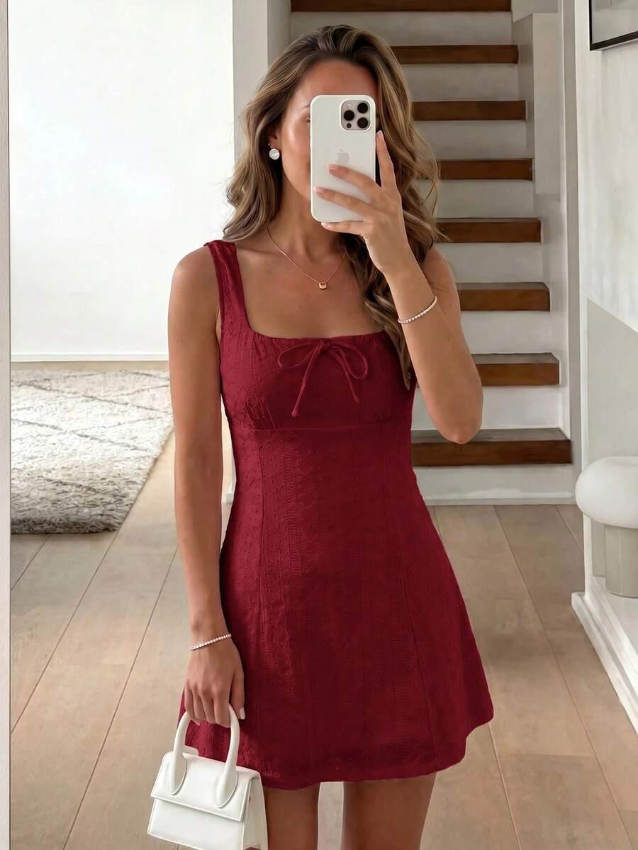 czerwona mini sukienka