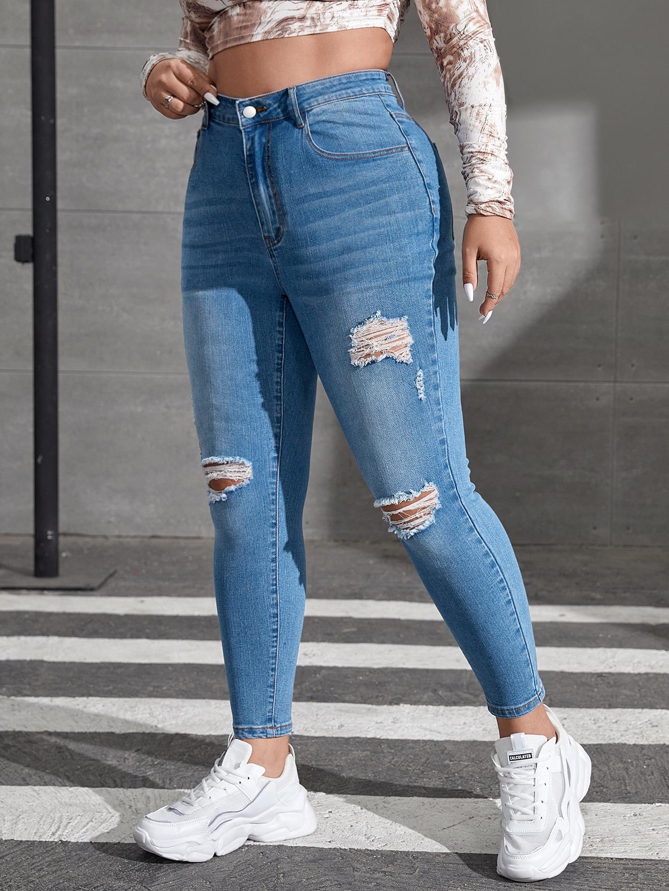 NIEBIESKIE SPODNIE JEANS 