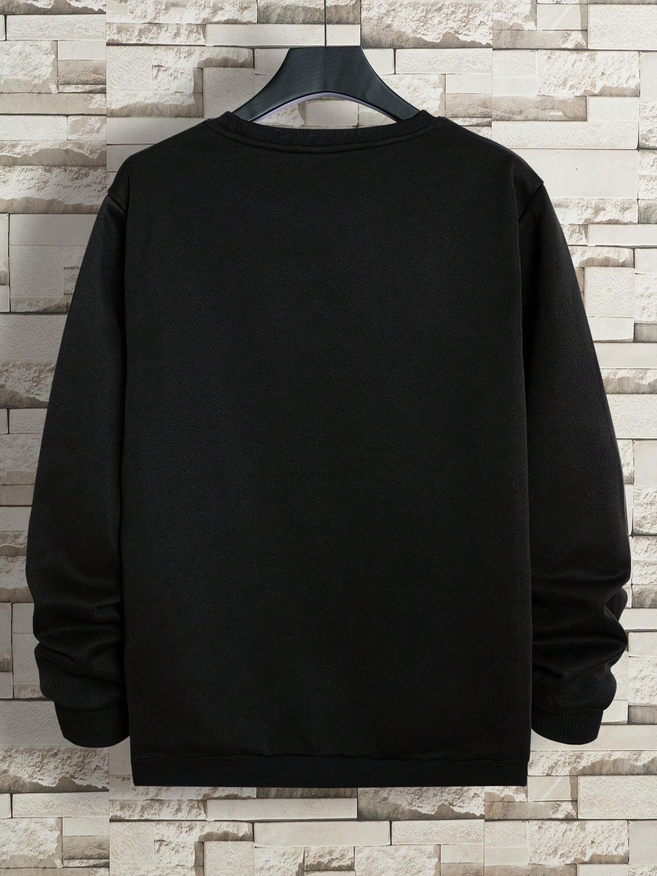 czarna bluza nadruk 