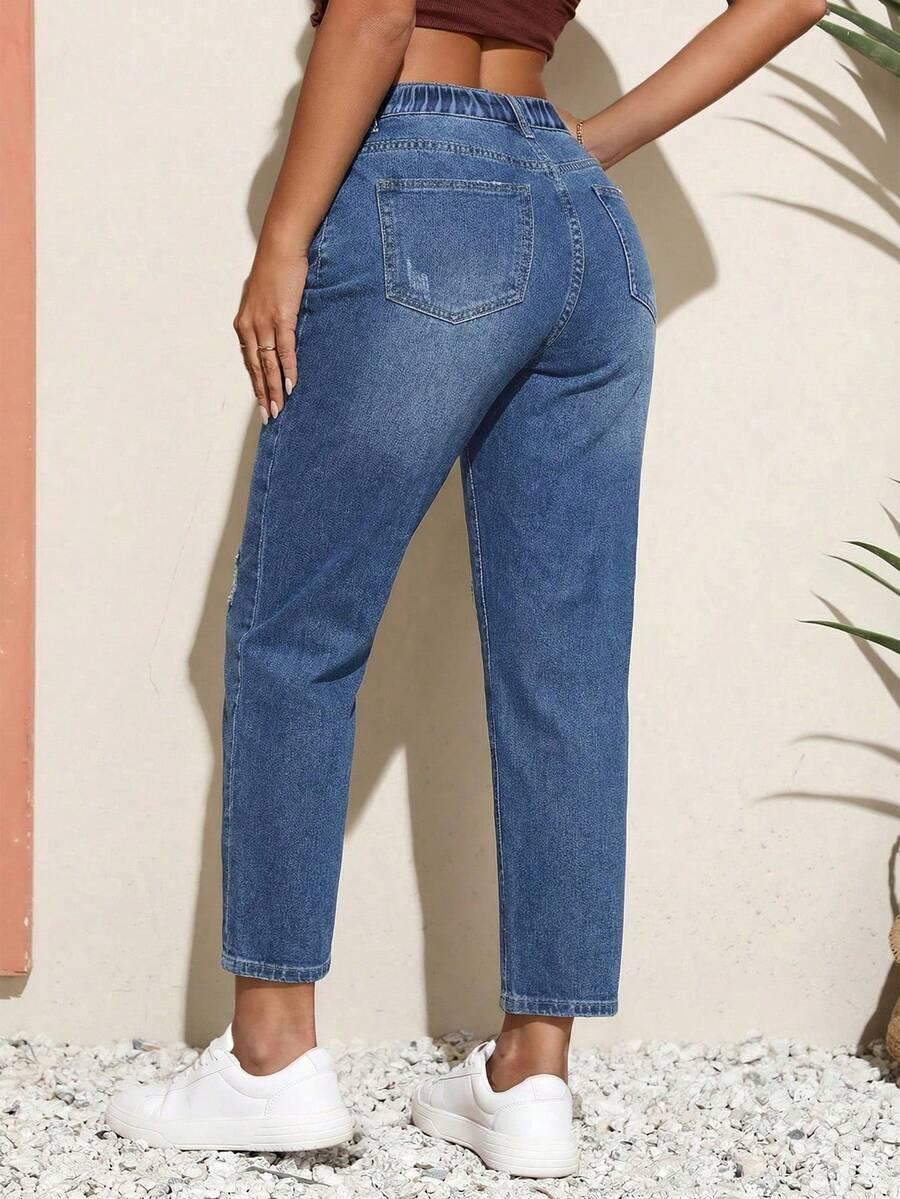 NIEBIESKIE SPODNIE JEANS