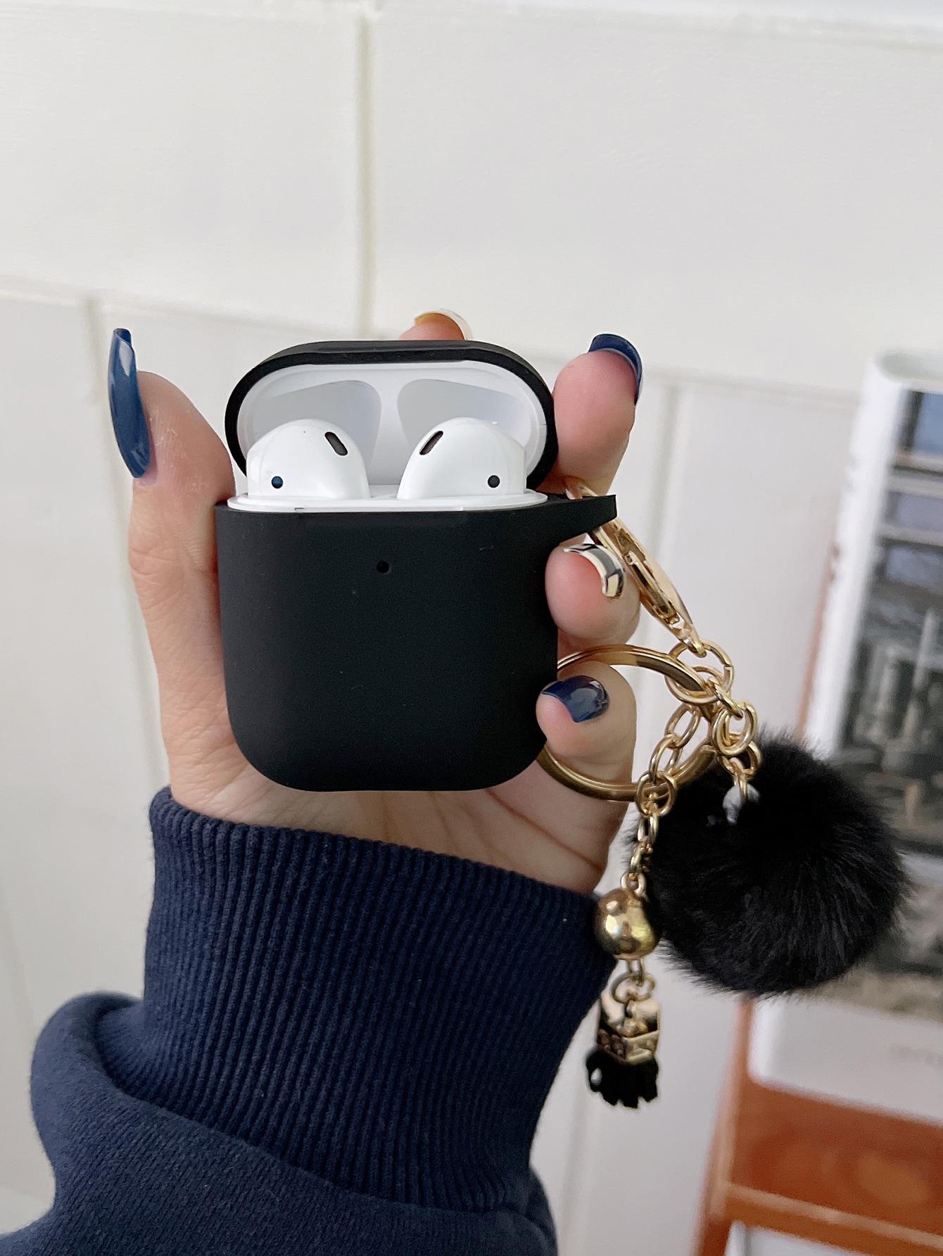 etui na słuchawki airpods 1/2 z brelokiem