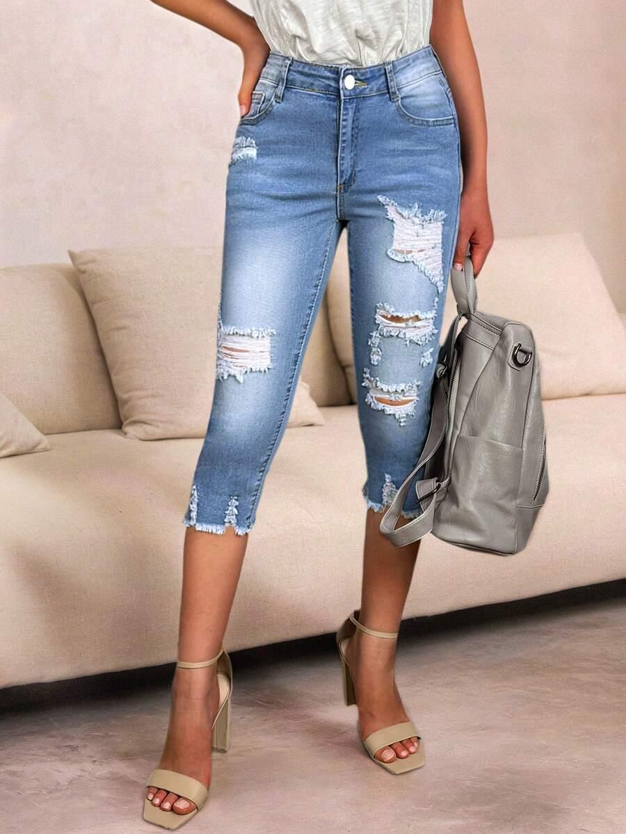 NIEBIESKIE SPODENKI JEANS