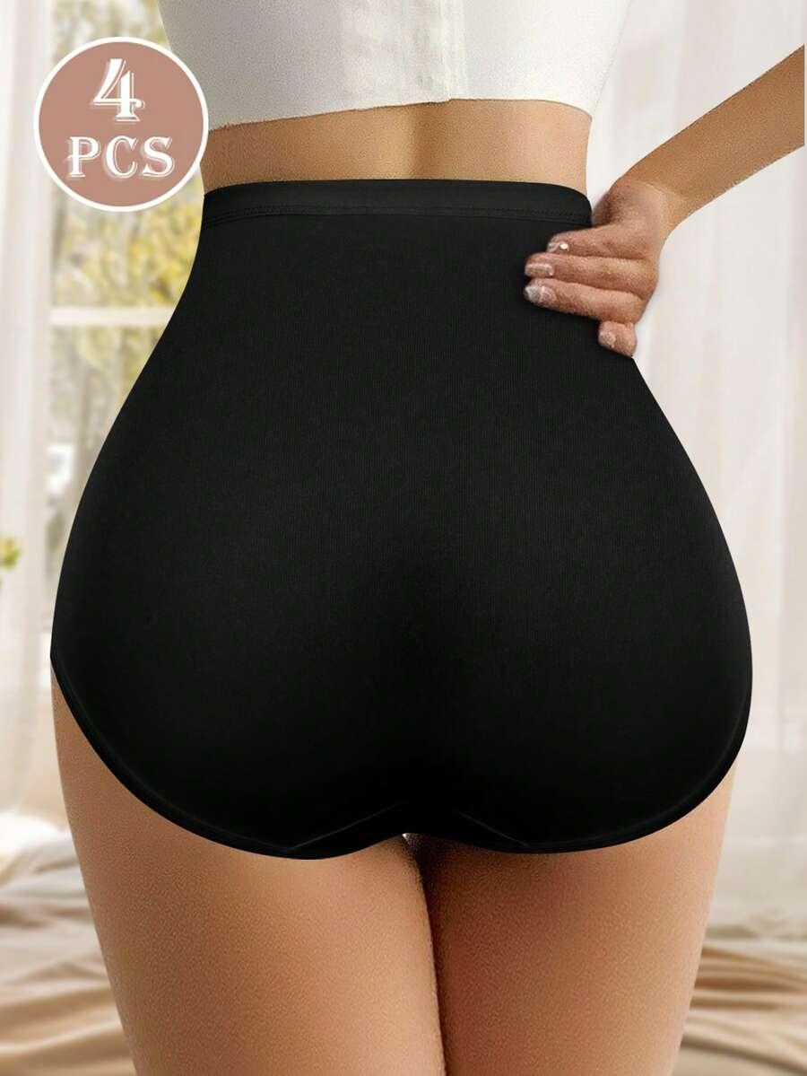 czarne majtki wyszczuplające 4-PACK