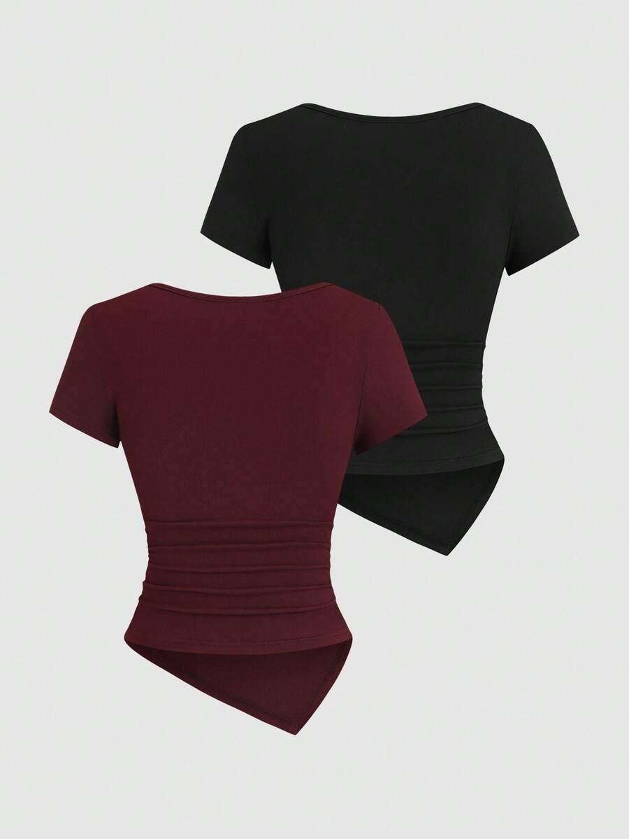 bluzka zdobienie 2-pack