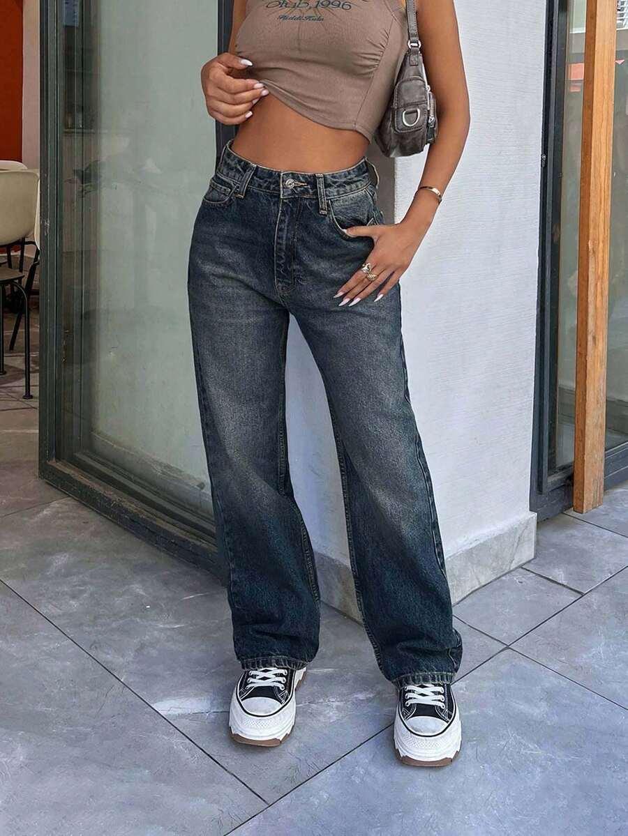 proste spodnie jeans