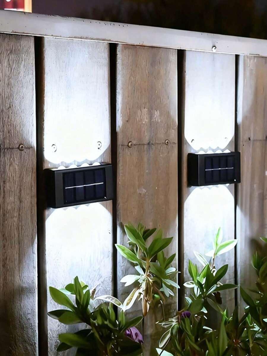 czarna solarna lampa zewnętrzna 1szt.