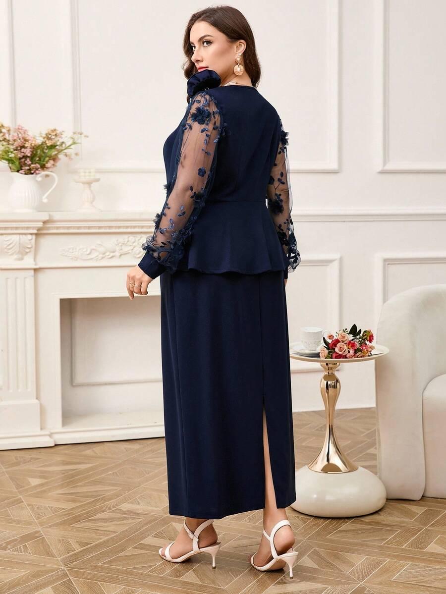 ELEGANCKI DWUCZĘŚCIOWY KOMPLET DAMSKI 