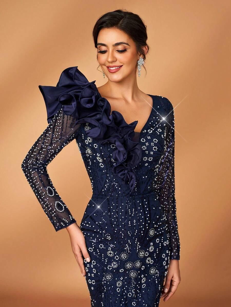 SUKIENKA WIECZOROWA Z CEKINAMI 