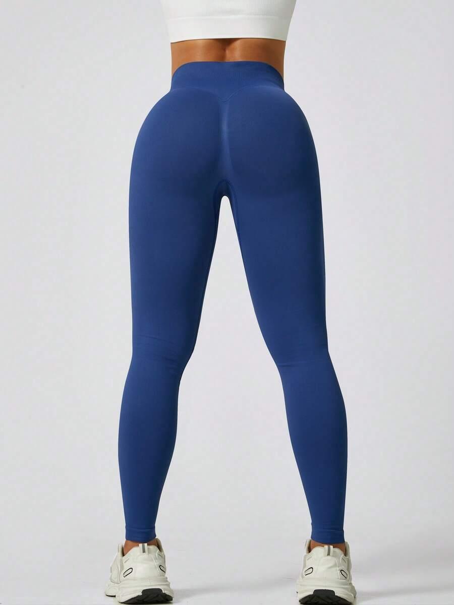 NIEBIESKIE LEGGINSY WYSOKI STAN 