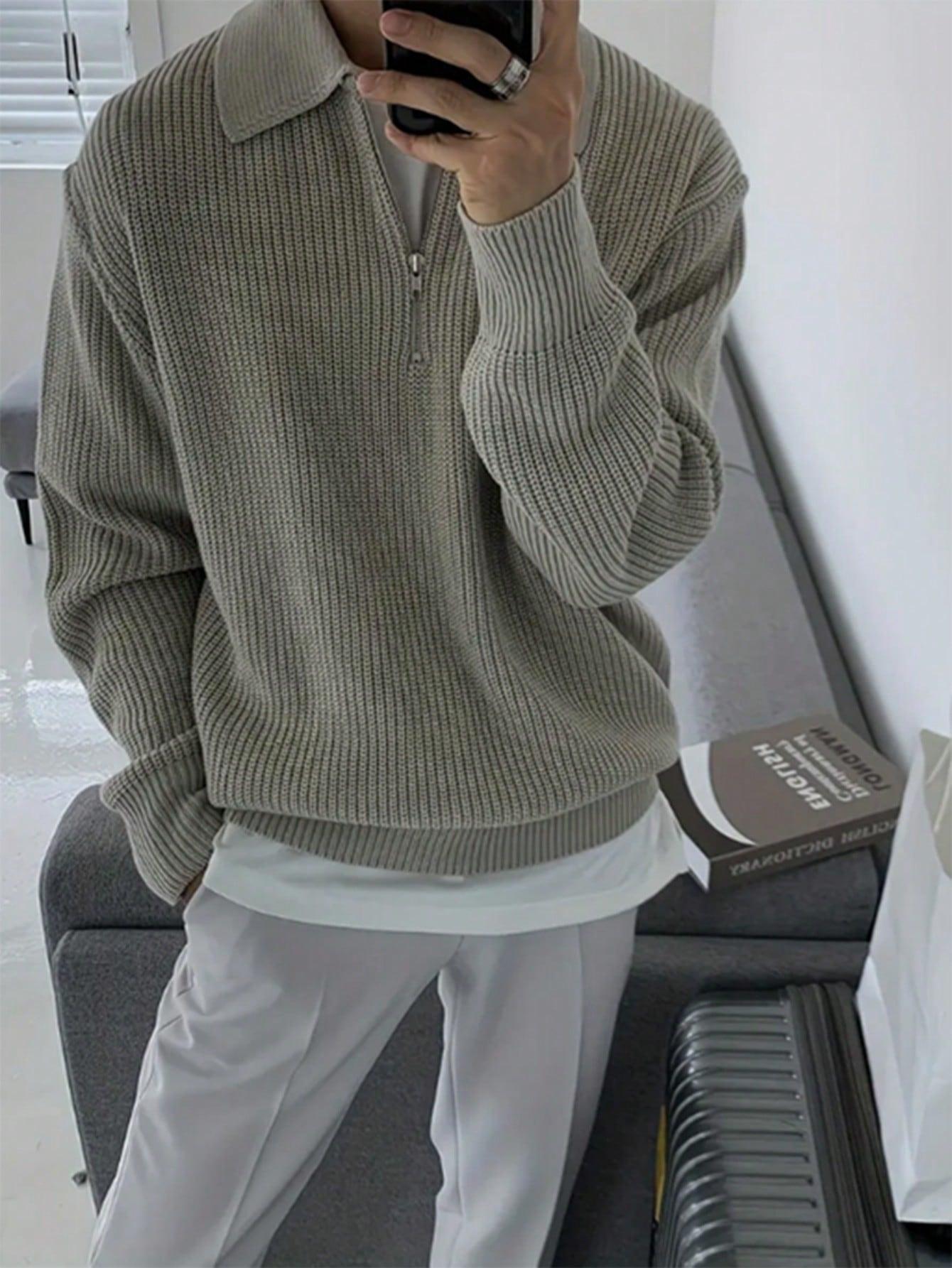 SWETER Z KOŁNIERZYKIEM