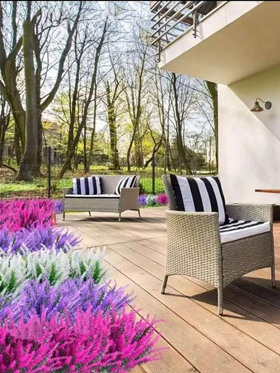 fioletowe sztuczne kwiaty 1 szt
