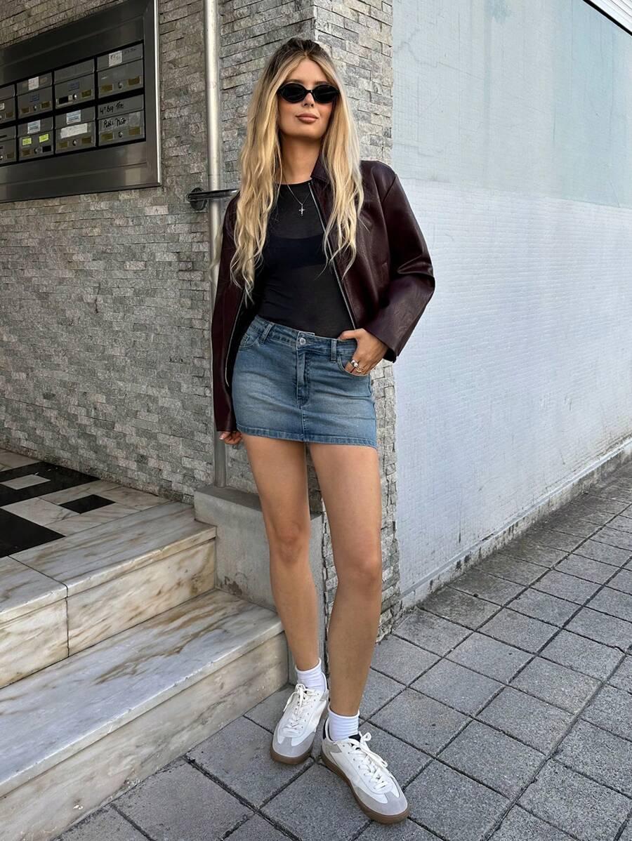 MINI SPÓDNICA JEANS