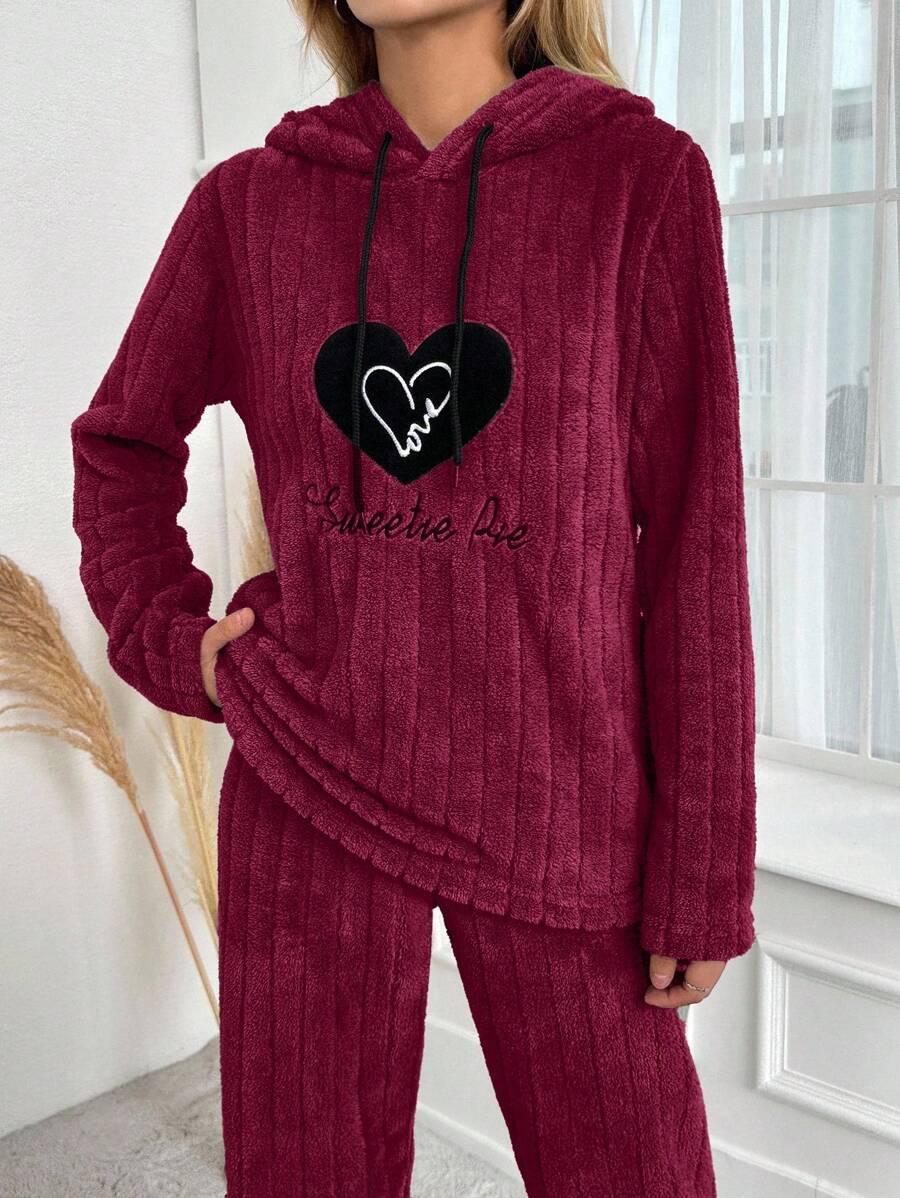 BORDOWA BLUZA KAPTUR