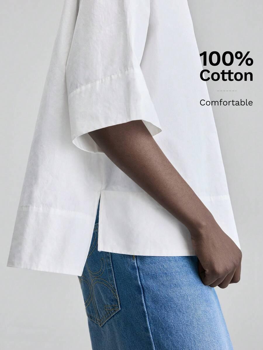 BIAŁA BLUZKA GUZIKI
