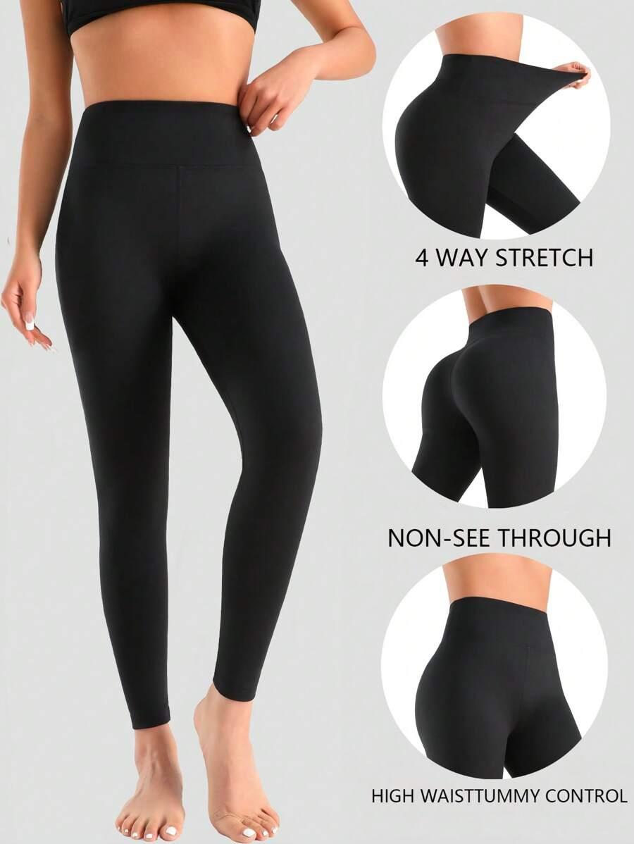 CZARNE KLASYCZNE LEGGINSY