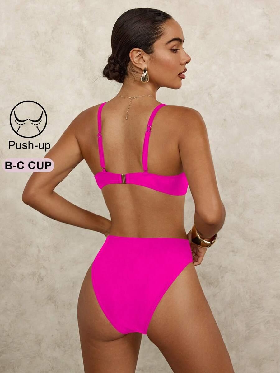 różowa góra od bikini 