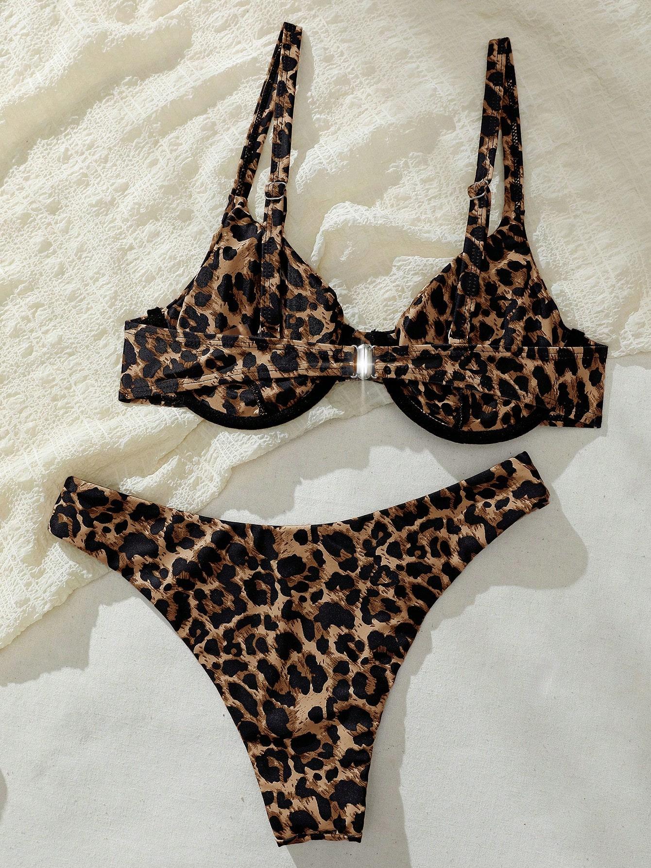 DWUCZĘŚCIOWY STRÓJ KĄPIELOWY ANIMAL PRINT 