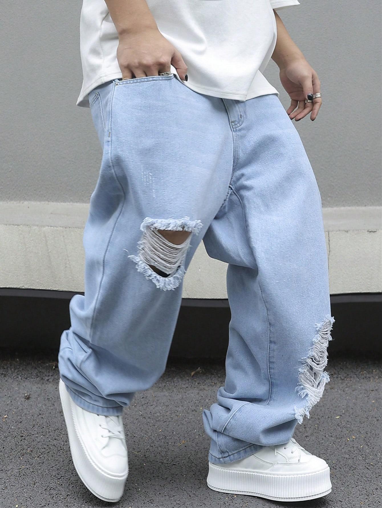 NIEBIESKIE SPODNIE JEANS