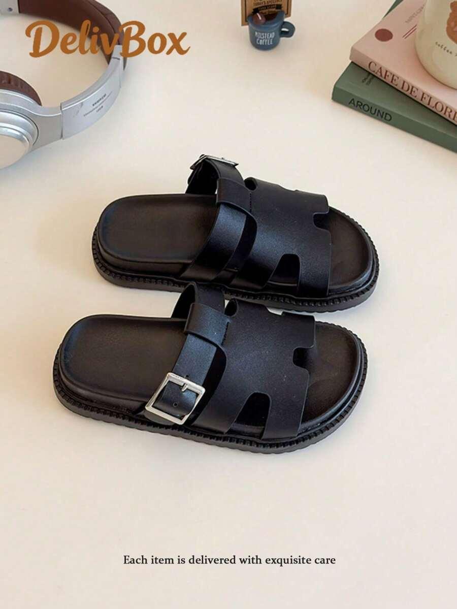 CZARNE SANDAŁY CASUAL