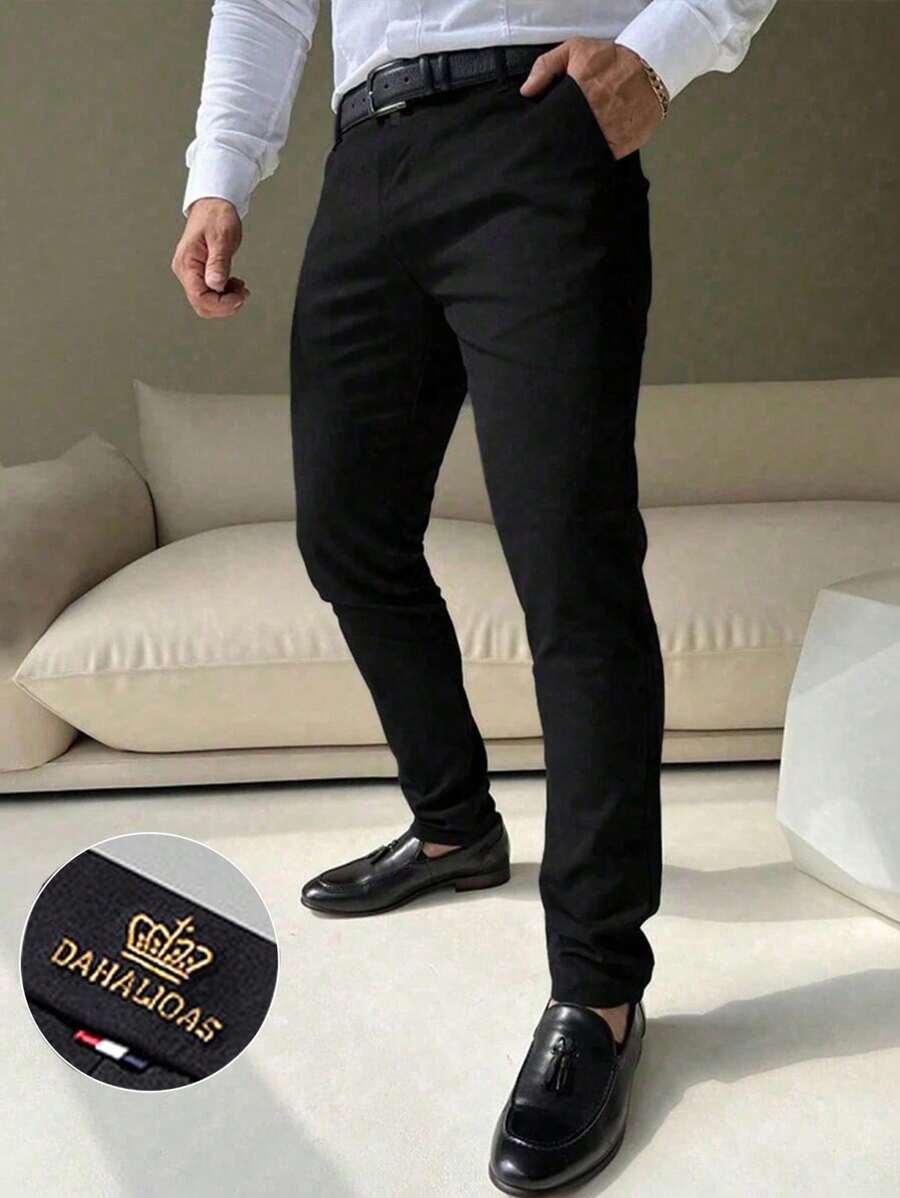 CZARNE ELEGANCKIE SPODNIE