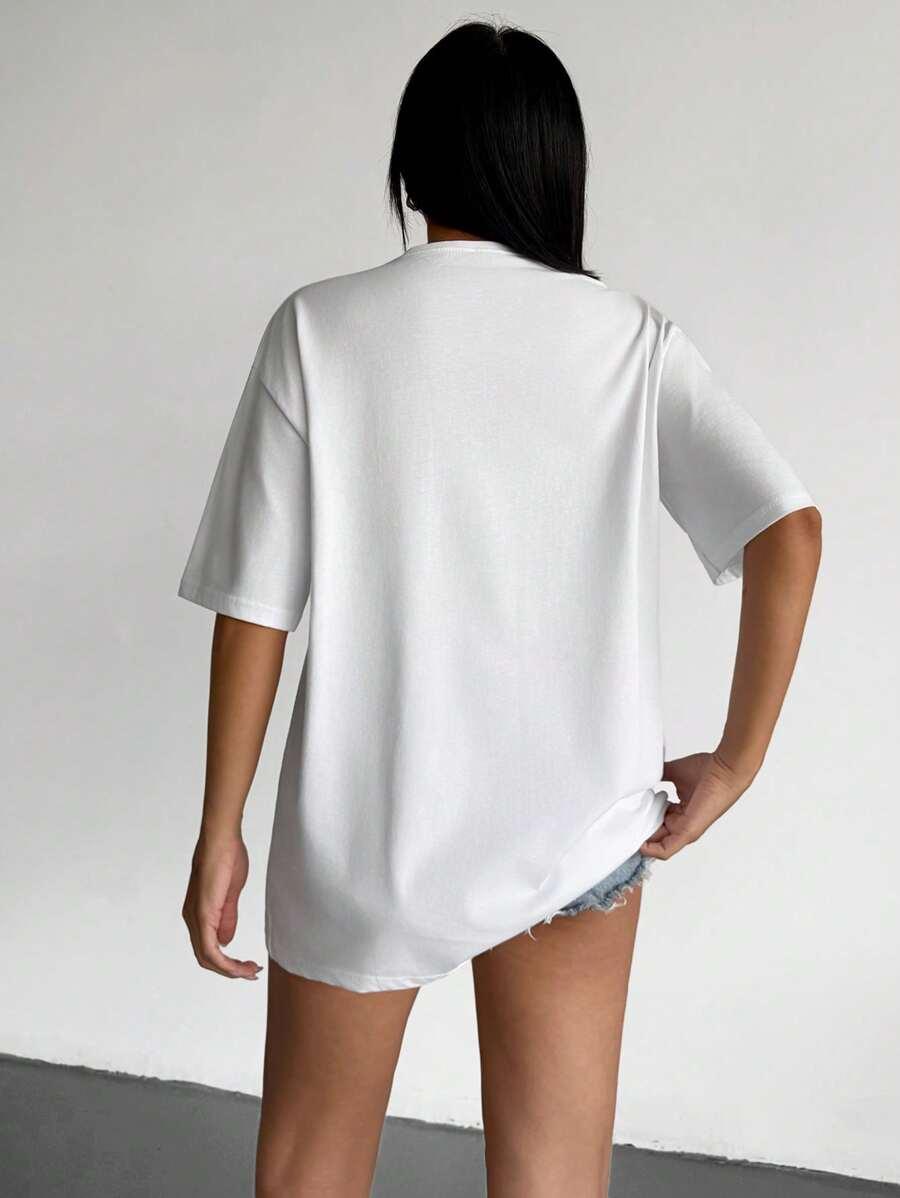 T-SHIRT DAMSKI BIAŁY