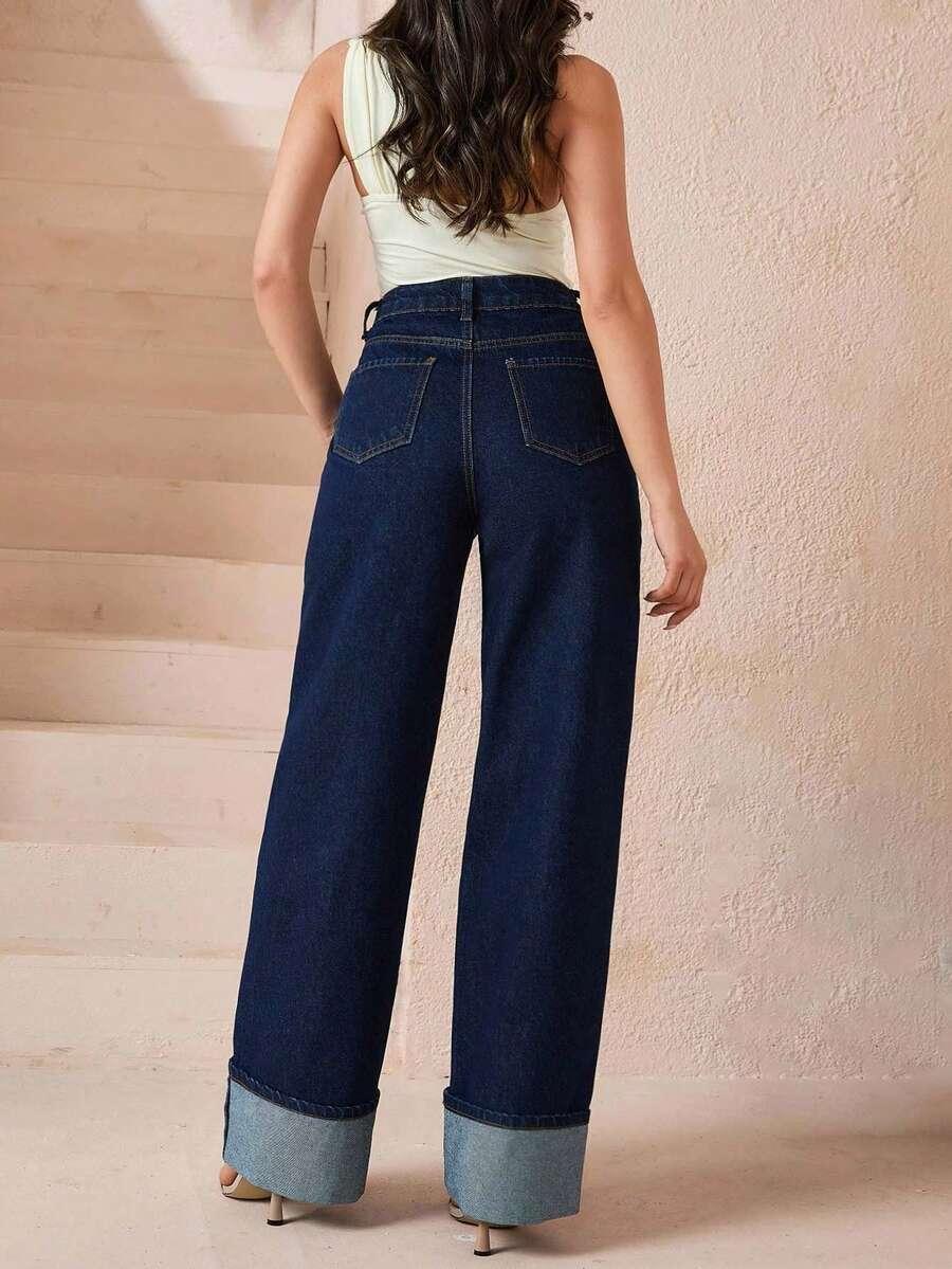 SPODNIE JEANS WYSOKI STAN