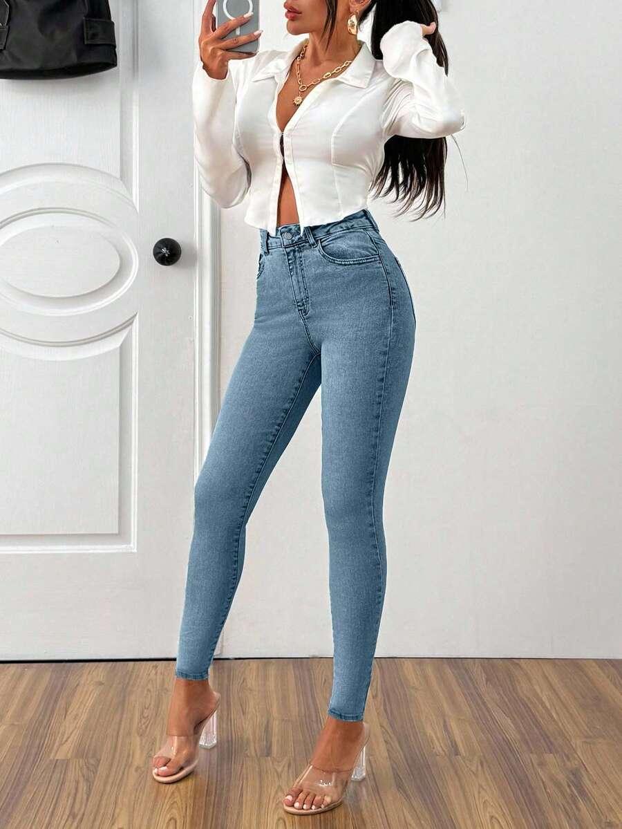 NIEBIESKIE RURKI JEANS 