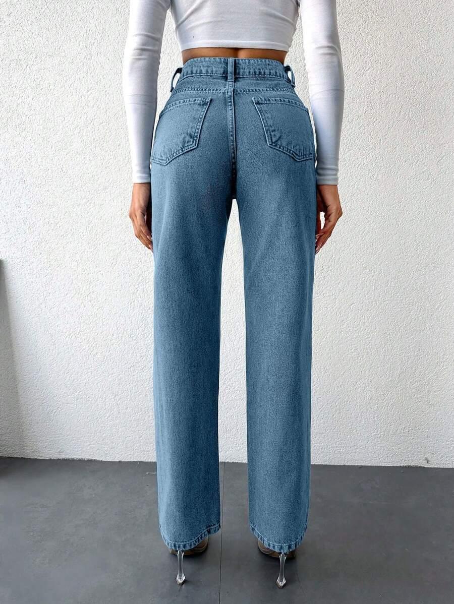 NIEBIESKIE SPODNIE JEANS 