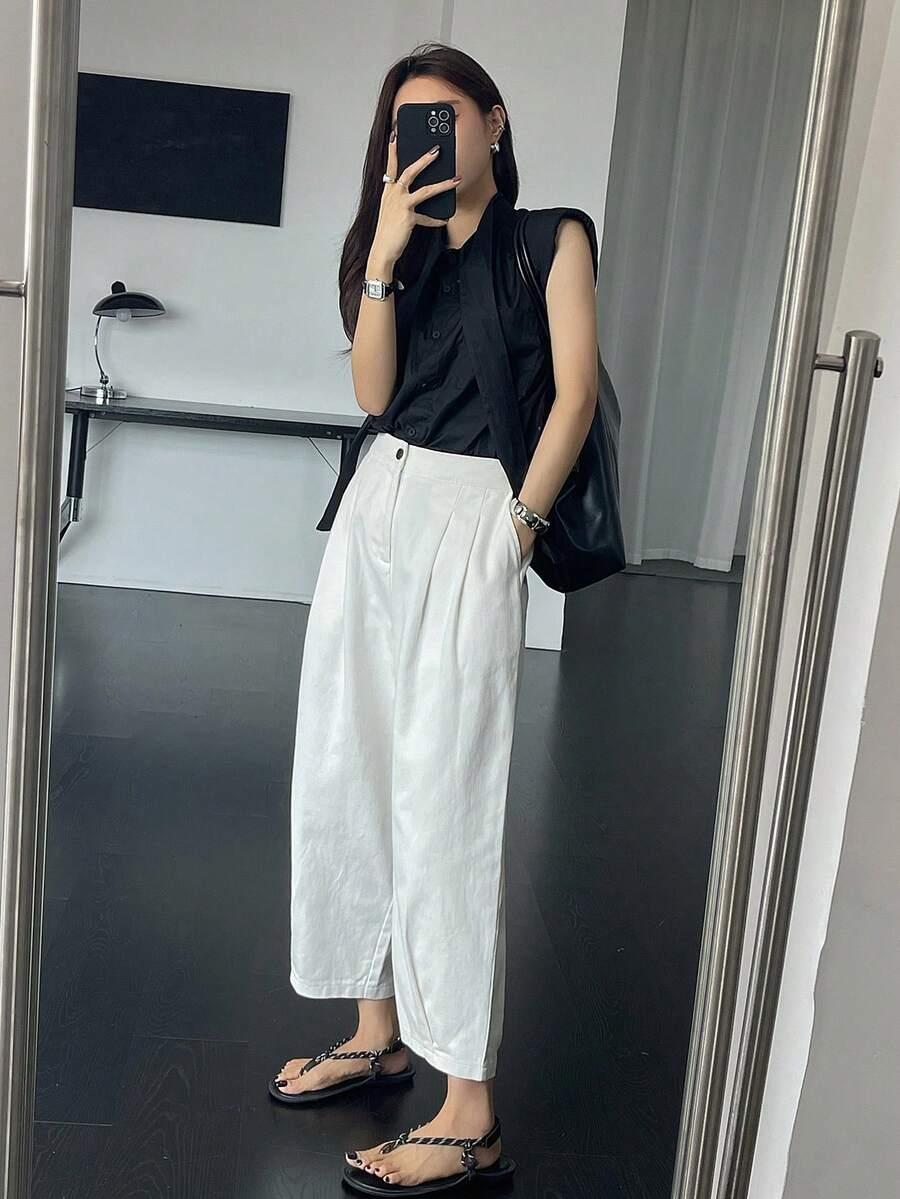białe spodnie jeans 