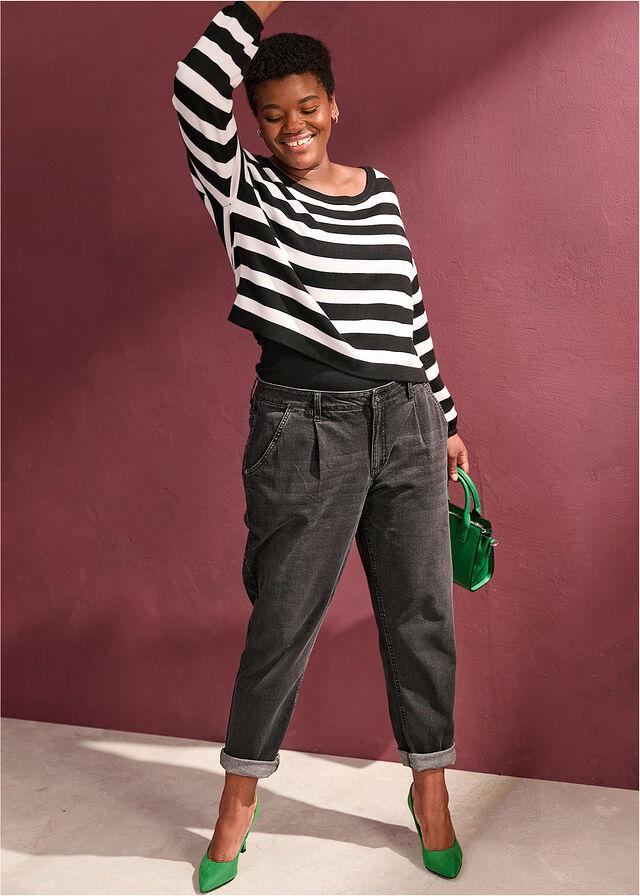 CZARNE SPODNIE JEANS 