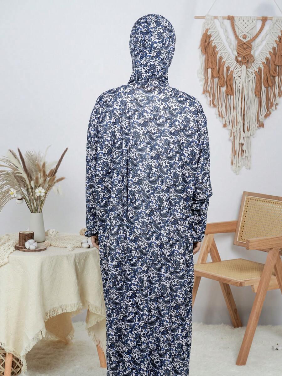 niebieska maxi sukienka 