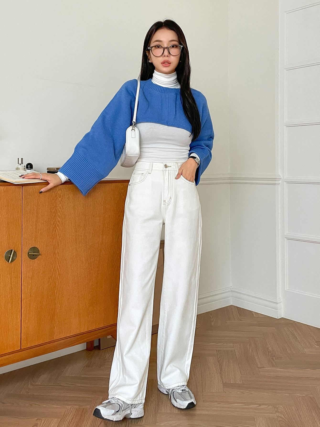 białe spodnie jeans 