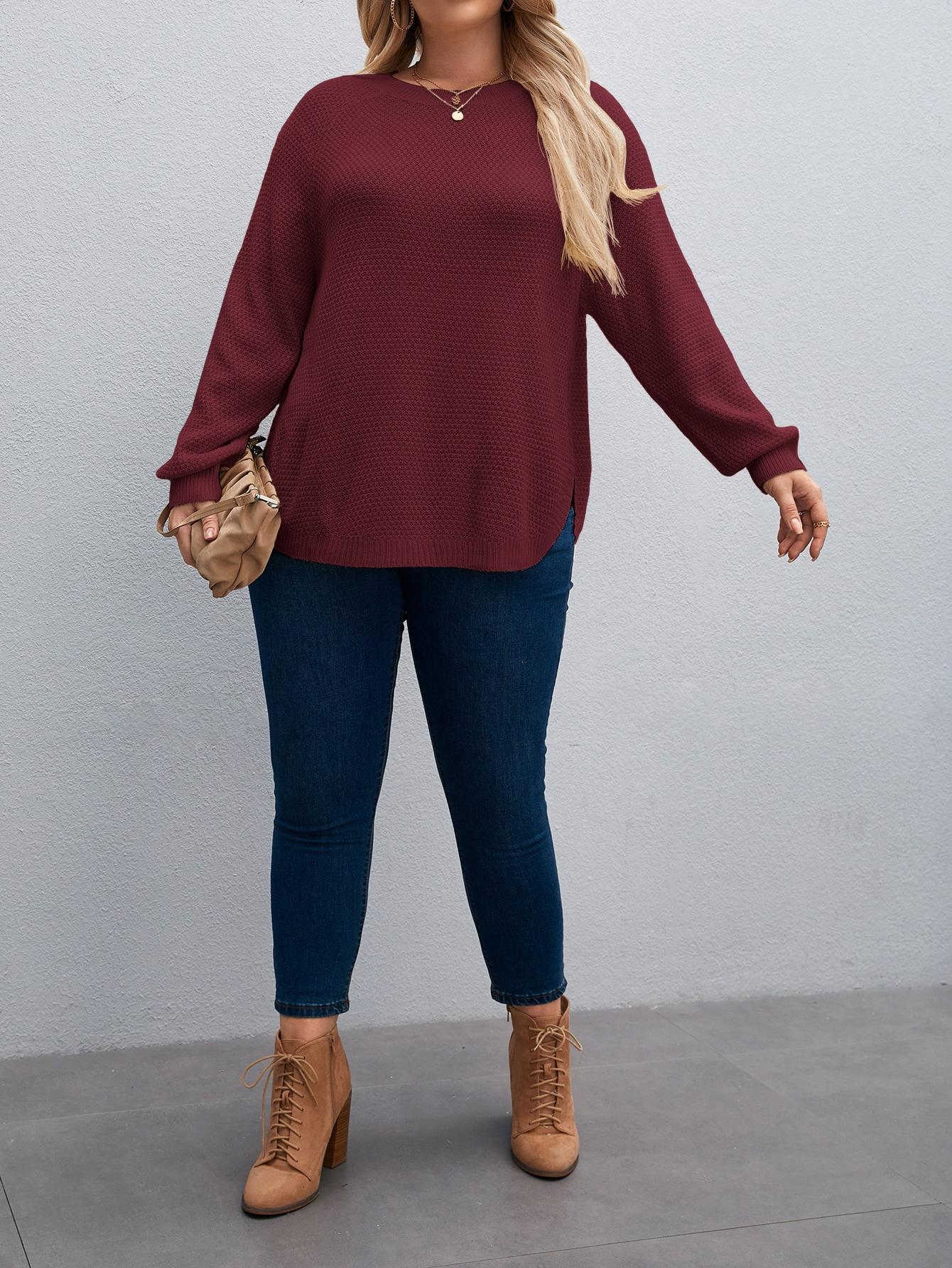SWETER BORDOWY DAMSKI