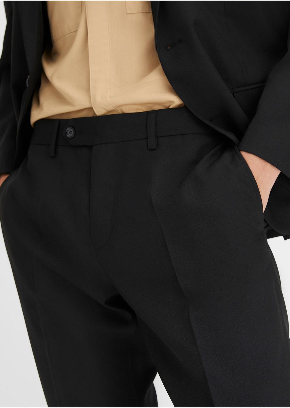 CZARNE ELEGANCKIE SPODNIE