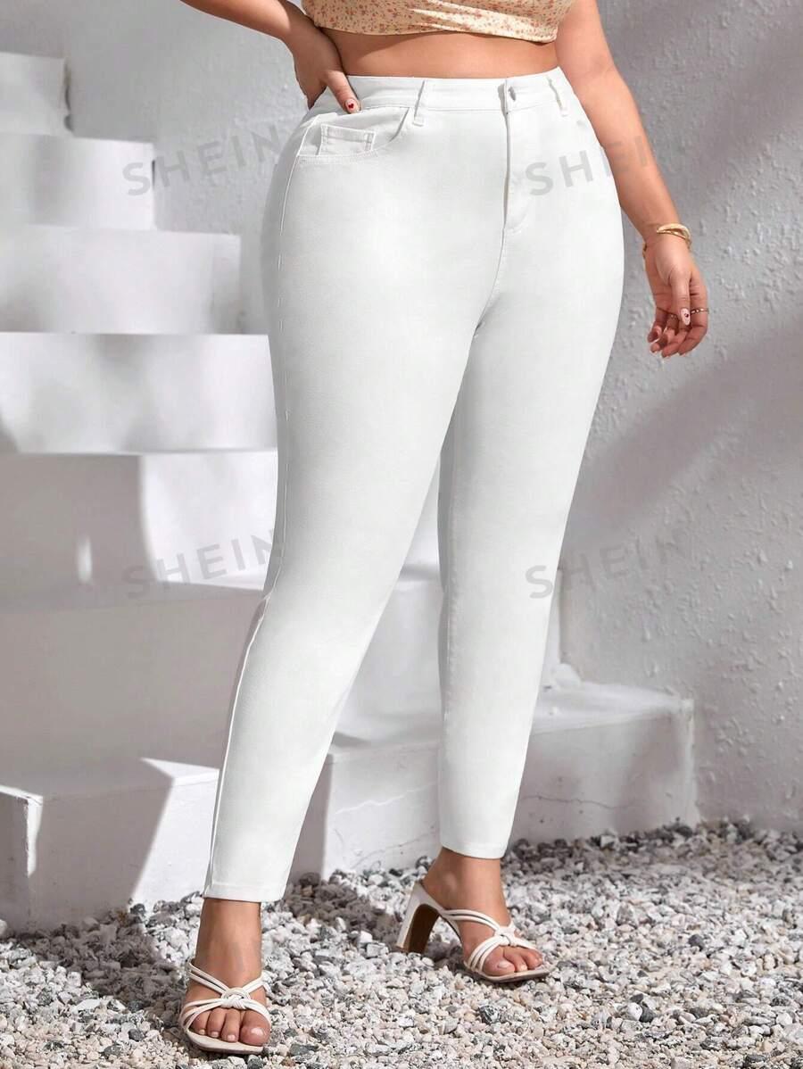 JEANSY DAMSKIE SLIM WYSOKI STAN BAWEŁNA