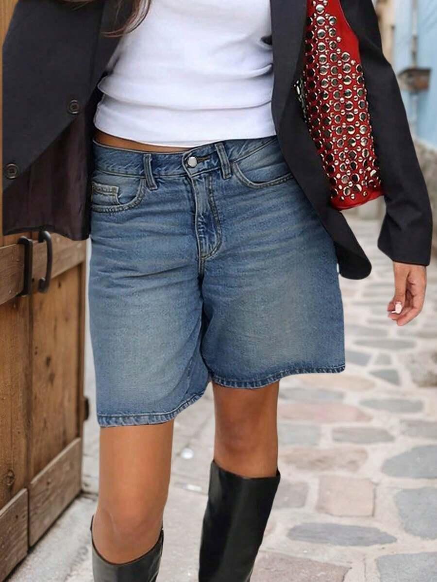NIEBIESKIE SPODENKI JEANS