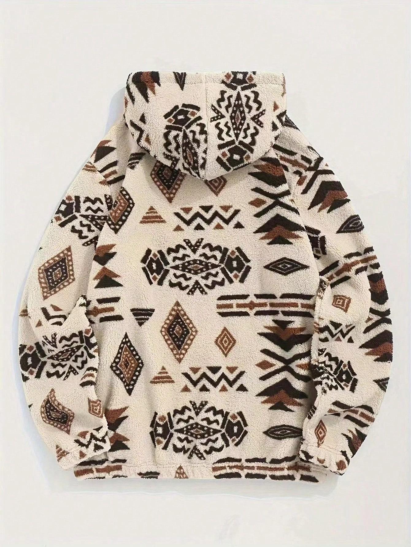 BLUZA Z KAPTUREM WZÓR