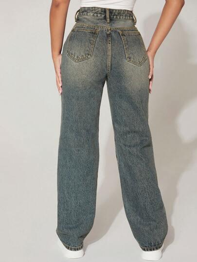 NIEBIESKIE SPODNIE JEANS