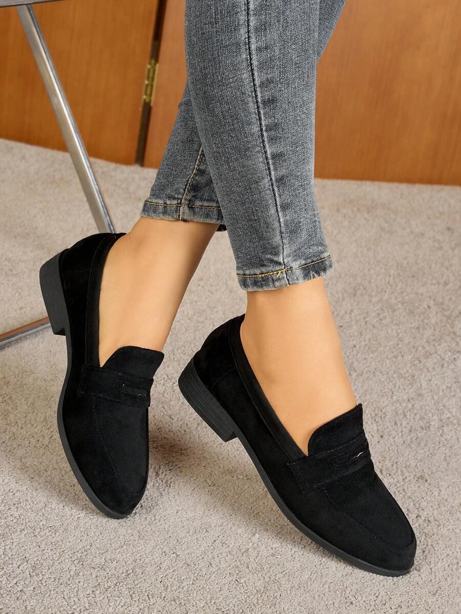 CZARNE MOKASYNY CASUAL