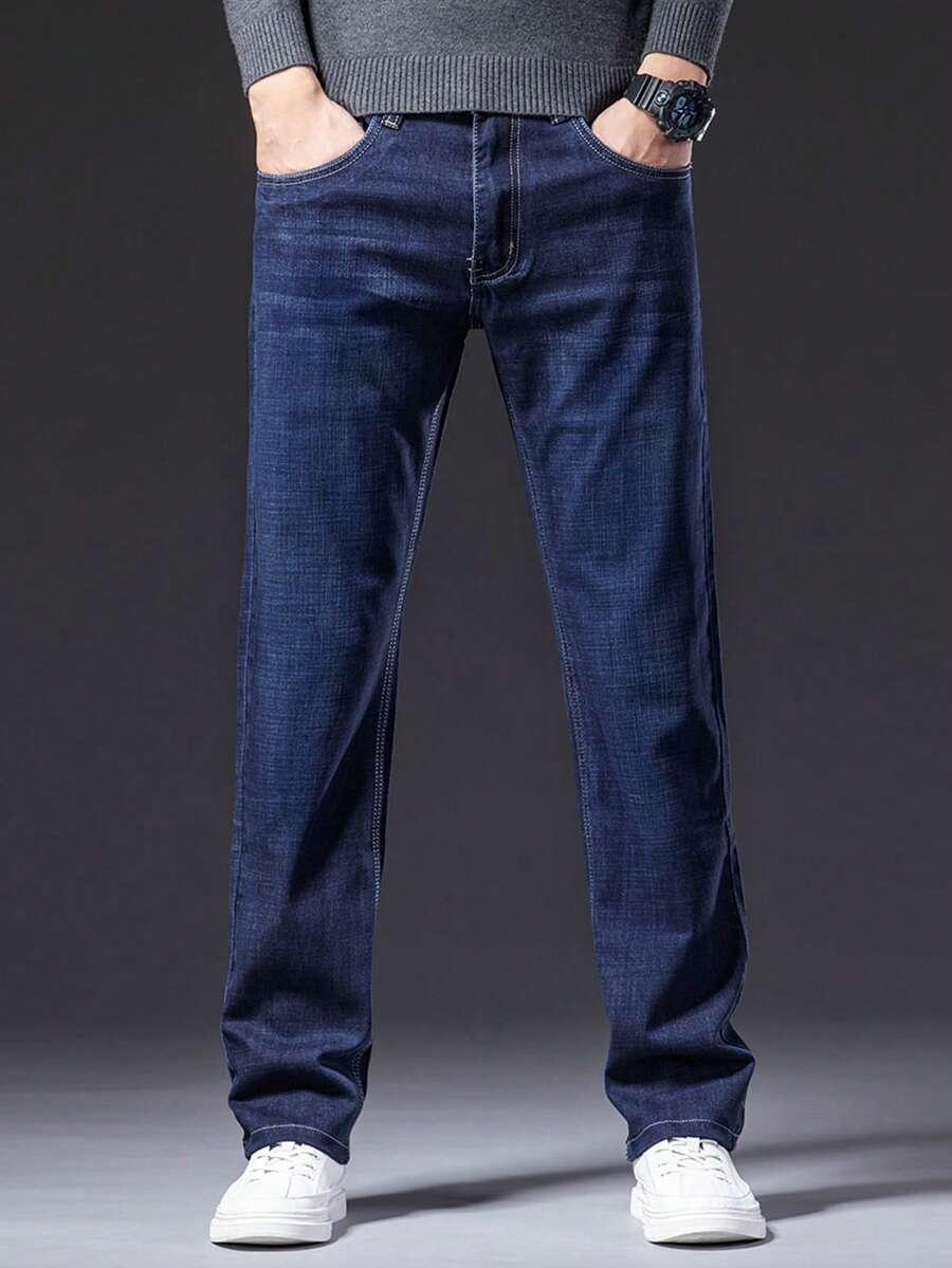 OCIEPLANE SPODNIE JEANS