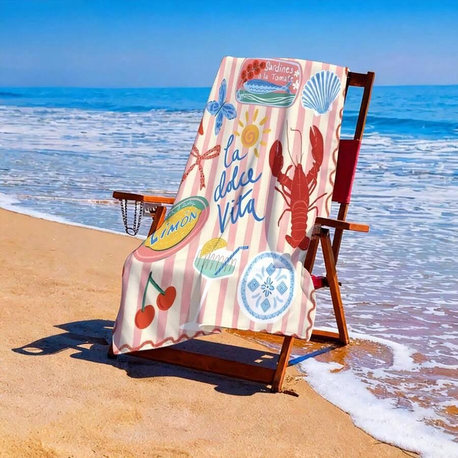 RĘCZNIK PLAŻOWY NADRUK